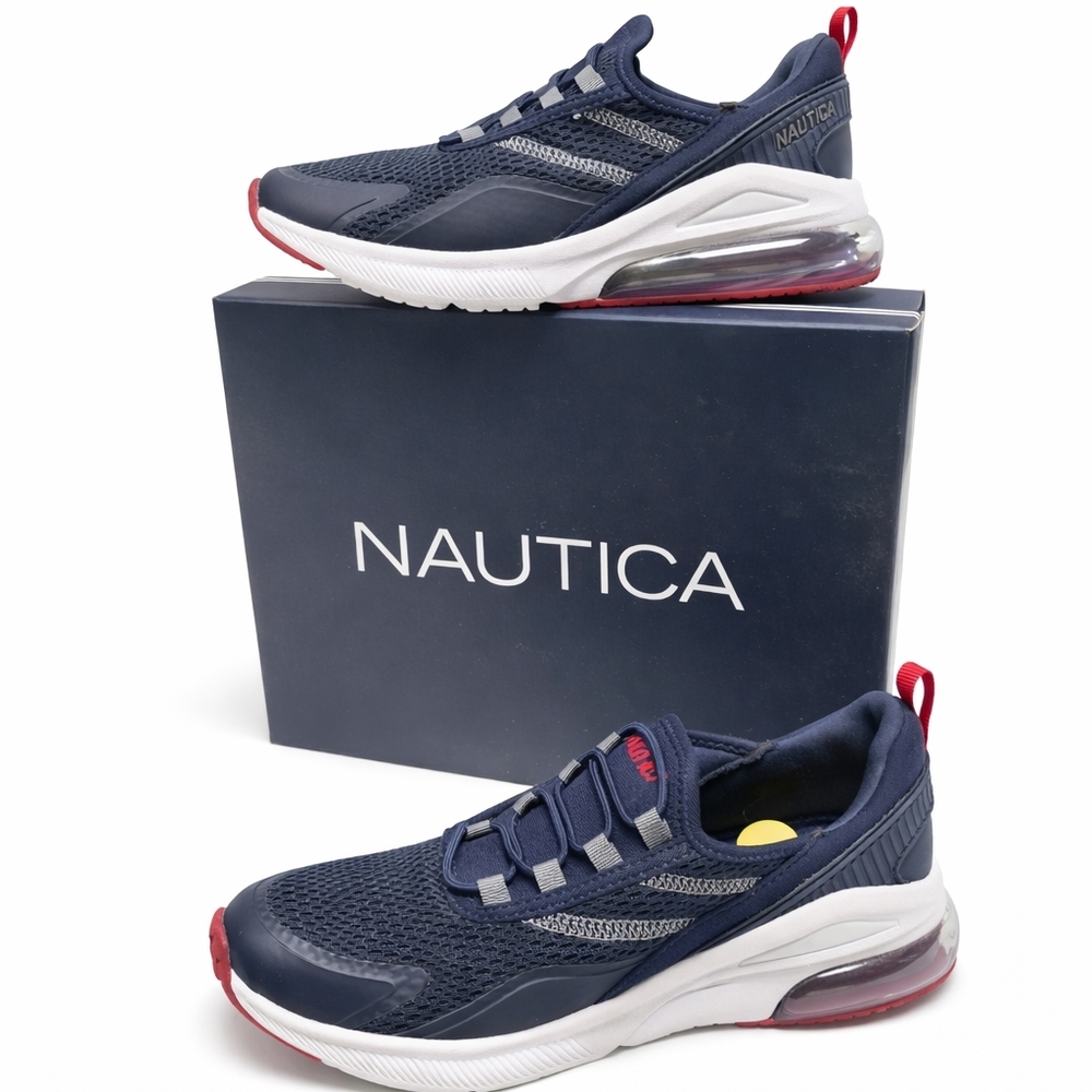 Nautica Men's Navy and Red Sneakers